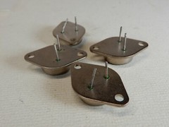 Amperex Philips BDX65 TO-3 Transistors Qty 4 NOS