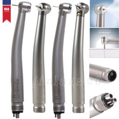 Dental (LED Optic E-generator) Denshine Handpiece High Speed Turbine 2/4Hole USA