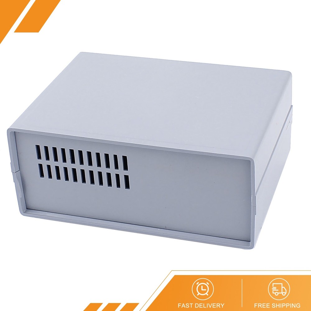 165x120x68mm Gray Plastic Enclosure Case DIY Electronic Wiring Project Box