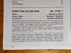 New Holland Equipment Buyer’s Guide Brochure Vol 24 No 7 6175157 1979