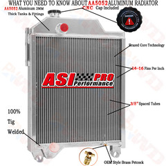 ASI 3Row Tractor Radiator for John Deere 1640 1840 1641 2040 2141 2350 2550 2750