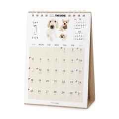THE DOG Desk Calendar 2026 [All Star] W 130 x H 218mm Made in Japan Free Ship