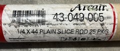 Arcair 43-049-005 Slice Cutting RodsFlux Uncoated Pack of 25 1/4x22in