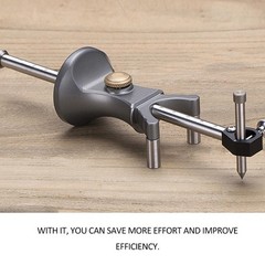 Dual-Purpose Straight and Curved Line Scribing Tool Parallel Line Drawing Tool
