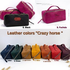 Luxury Leather Gift Set: Notebook, Wallet, Cosmetic Bag, Keychain – Personalized