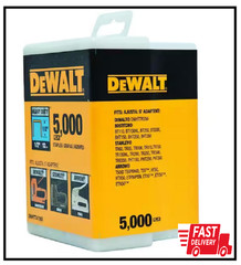 DEWALT Staples 3/8 In. Heavy Duty Silver metallic finish Tool (5,000 per Box)
