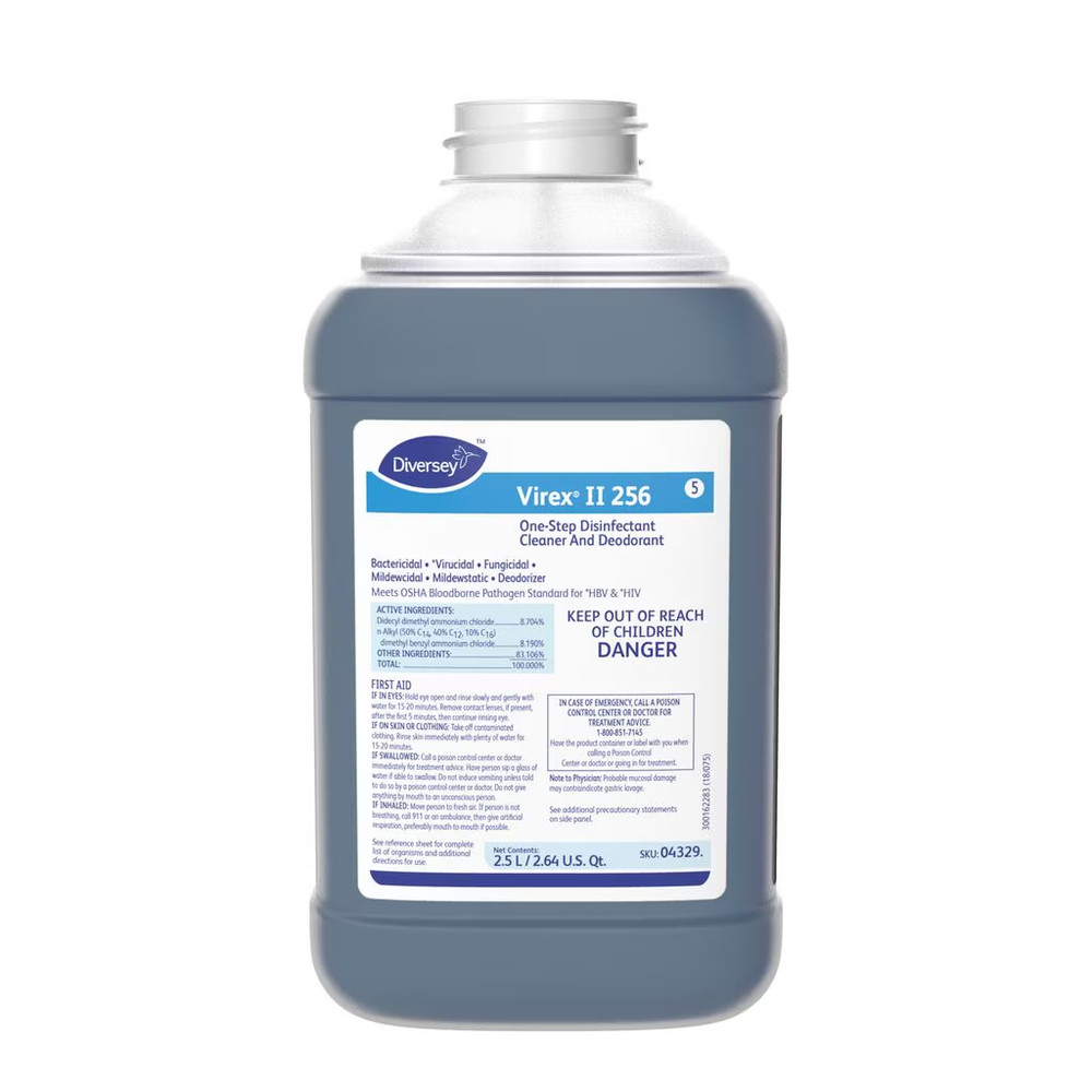 Virex II 256 one-step 04329 Disinfectant Cleaner & Deodorant ,1 J-Fill 2.5 L