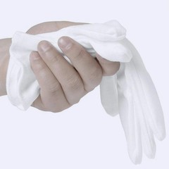 Breathable White Cotton Gloves for Dry Hands – 6 Pairs of Moisturizing Liners