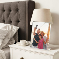 3 Pack Acrylic Sign Holder 8.5×11 Inches, Clear Display Holder, L-Shape Vertical