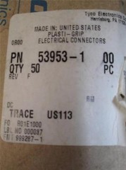 Lot of 45 TYCO TE 53953-1 Conn Ring Tongue 2AWG #3/8 P-G Contains lead