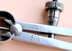 STARRETT No.77A Fay Spring-Type Dividers W/Square Legs; 4.0” Size & Capacity!