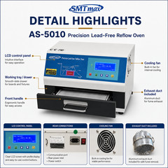 Precision Lead Free Reflow Oven (AS-5010)