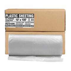 Black Plastic Sheeting – 10′ X 100′, 6 MIL Heavy Duty Gauge – Vapor and Moisture