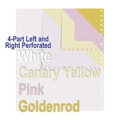 Continuous Computer Paper 9.5″ x 11″ Blank White Clean Edge 20 lb, 2400 Sheets