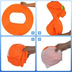 Orange Hard Hat Sunshield Upgrade Full Brim Neck Sunshade
