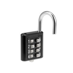 8-Digit Combination Padlock Push Button Lock for Locker Cabinet Black 2Pcs