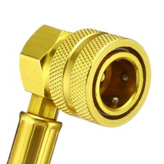 Self-Sealing R134A Refrigeration Recharge Hose Kit AC Charge Hose w/Gauge US
