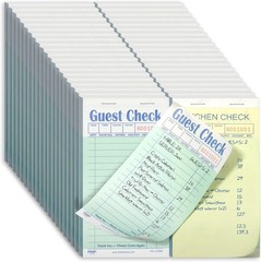 Restaurant Server Note Pads 2500 Sheets – 50 Pads Carbonless