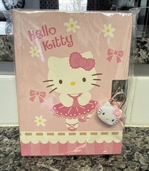 Hello Kitty Ballerina Diary Journal 2006 Hardcover Sanrio With Lock And Keys VTG