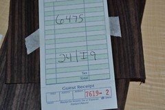 East Indian Rosewood Wood Veneer Sheet 6 x 47.5 inches 1/42nd I7619-2