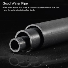 1 x Rigid Round Pipe 28.8mm 1-1/8″ ID 34mm OD 350mm Light Grey High Impact