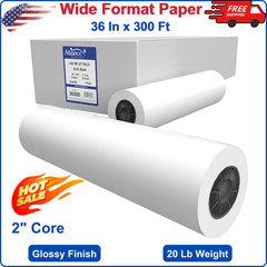 Alliance Wide Format Paper CAD Bond Rolls (20lb | 2 Rolls, 36″ x 300ft | 2″Core)