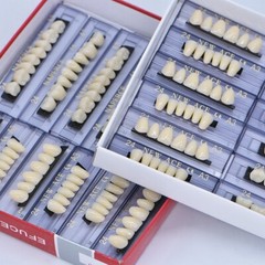 168pc Dental Acrylic Resin Denture 24# A3 Shade False Teeth Full Set Upper Lower