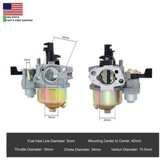 Carburetor For Powermate Pressure Washer model pw0102405 2400 psi engine