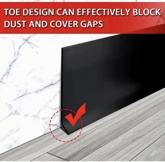 6″x50ft Self Adhesive Vinyl Wall Base Molding Flexible Baseboard Trim Roll