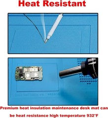 Soldering Mat Insulation Silicone Magnetic Repair Work Station Mat HeatResistant