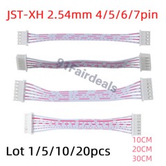 Lot 1-20pcs JST-XH 6-PIN 7-Pin 2.54mm Female to Fem Connector Cable 10/20/30CM