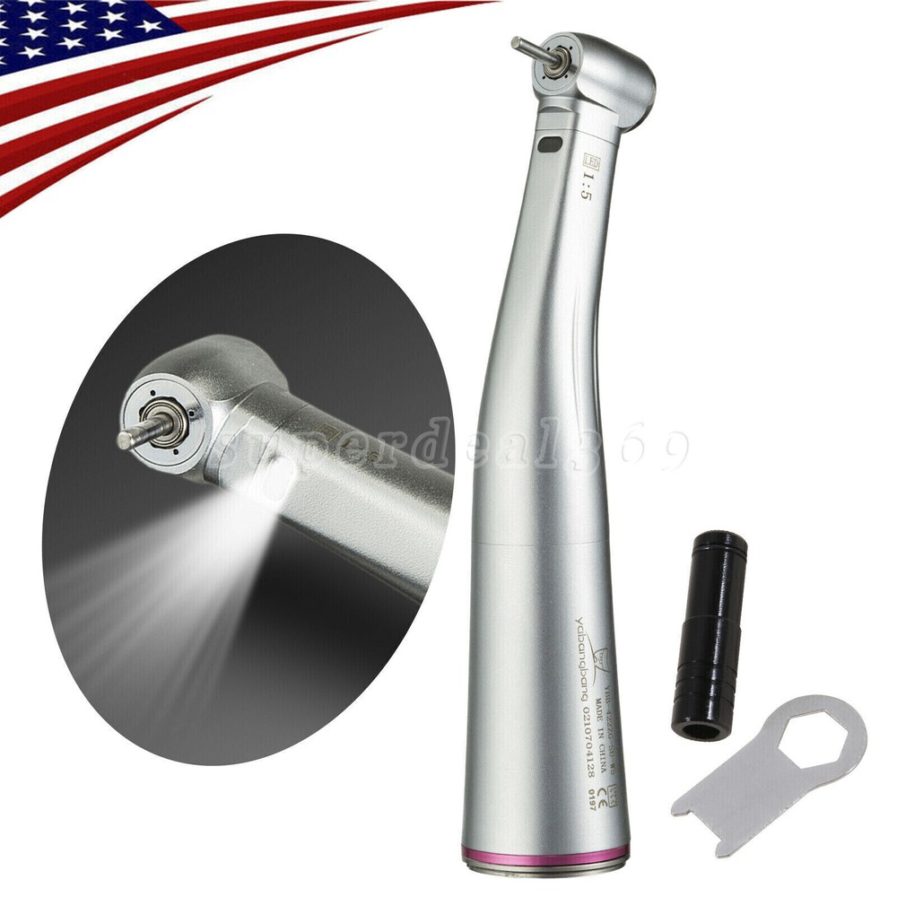 Dental Fiber Optic 1:5/1:1/1:4.2/20:1 Implant Contra Angle Handpiece Fit NSK DN