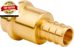 12 Pack 1/2″ Press Pro Press X 1/2″ PEX Adapter Crimp Fittings Brass Coupling