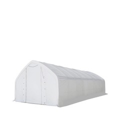 Straight Wall Shelter 20x40ft, 12ft Peak, 10x10ft Drive-Through