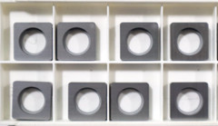 8 pcs of a SECO, SSN-533 CARBIDE SHIM SEATS