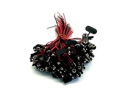 9 Volt Battery Snap Clip Connector with 6″ Wire Lead LOT OF 75