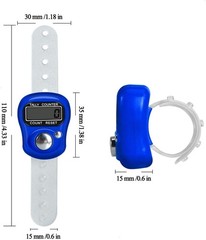 Electronic Finger Counter 7 Pack, Resettable Hand Tally, 5 Digit Number and L…