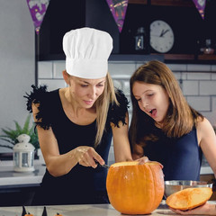 Halloween Chef Hat, Adult Chef Hats Adjustable Cooking Baker Cap Unisex Kitchen