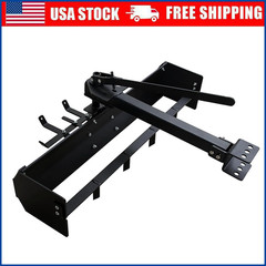 42” Tow Behind Box Scraper Steel Powder Coated Tractor Box Scraper w/ Box Blade