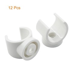 Litoexpe 1 Inch Plastic PEX Pipe Support Hangers – 25mm PVC Pipe Holder, White C