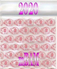 100 PACK BLUE LUCKY 777s 1515 Apple Zip Baggies 1.5×1.5″ Mini POLYBAGS