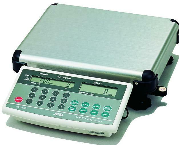 A&D HD-60KB Counting Scale 60 kg x 10 g/ 120lb x 0.02