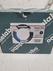Metabo 629485000 6″ x 7/8″ Flapper Plus Flap Discs 60 Grit 10pk