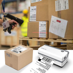 RONGTA 4X6 Thermal Labels, Fanfold Shipping Label Compatible with Thermal Printe