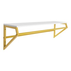 Gold Metal Garment Clothes Rack Clothing Rack Clothes Wall Shelf Hanger Display~