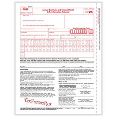 2025 IRS Tax Form 1099-NEC Laser 12 recipients+(2)1096 #N6103 – 3UP 4pt NO Env
