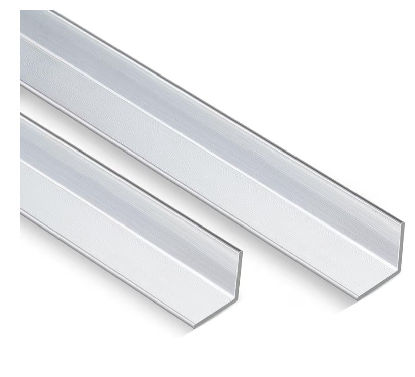 Blulu 2 Pcs Aluminum Angle Stock 48″ Long x 3/5″ Wide x 1/16″ Thick Iron Trim