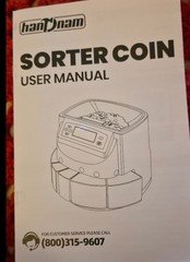 USD Coin Sorter Coin Counter Wrapper and Roller 300 Coins/min LCD Display
