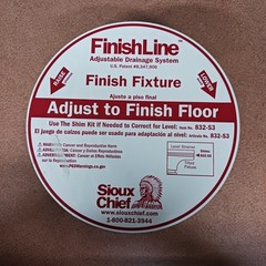 Sioux Chief 832-3HNR FinishLine 3 Inch Adjustable Floor Drain Nickel Bronze