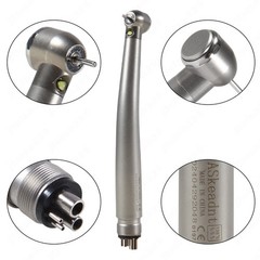 ASkeadnt E-generator Dental LED Fiber Optic /High Speed Handpiece 4 hole NEW